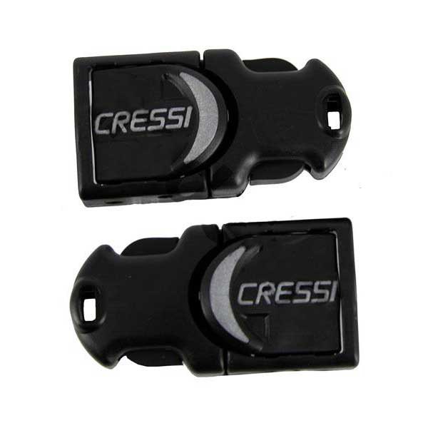 Cressi Cressi Sub Buckles for Reaction and frog Plus fins Black 8022983024950 