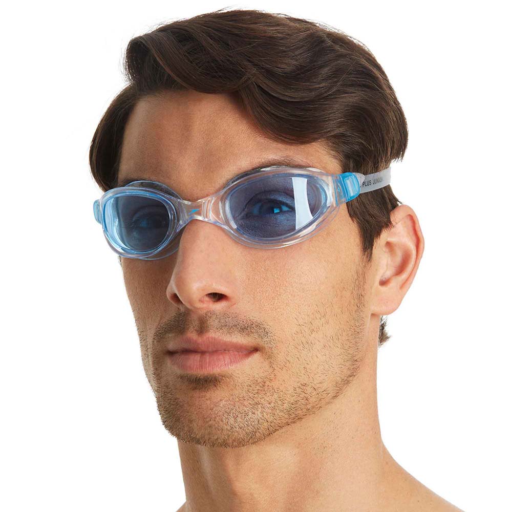 Speedo Futura Plus Senior Adult Goggles Swimming Clear Blue  CL 