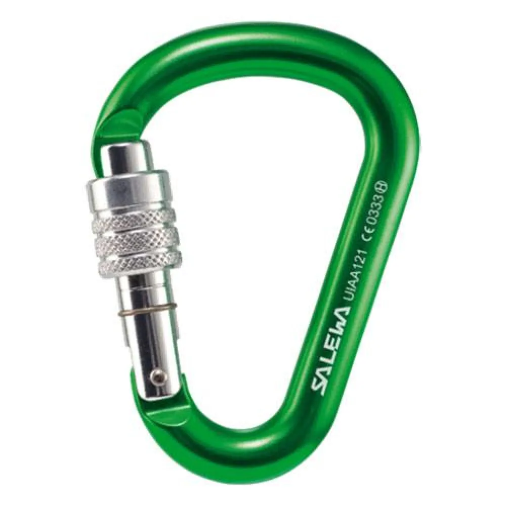 Mousqueton Salewa Ortles Screw - Carabiner à Vis De Sécurité, Haute Résistance - Pour Escalade, Alpinisme, Via Ferrata