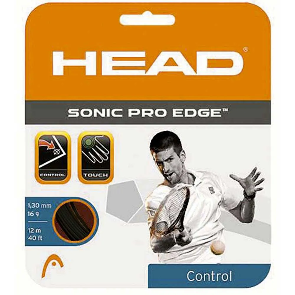 Corde Noire Corde De Raquette HEAD Sonic Pro Edge - Pour Un Effet Top