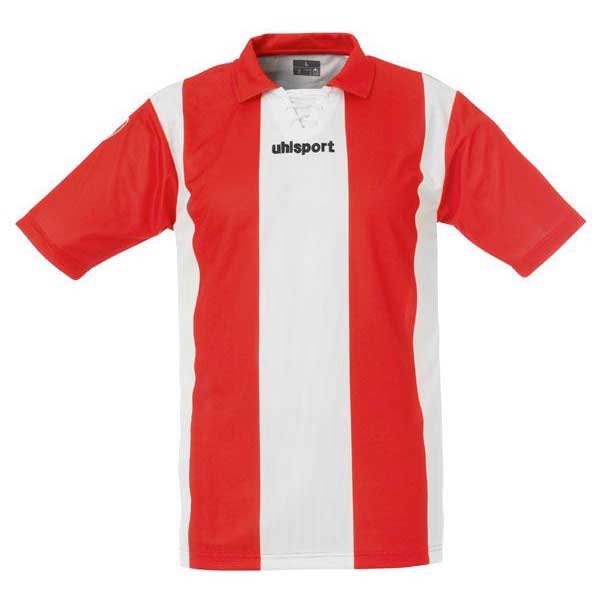 uhlsport-retro-stripesd-korte-mouwen-t-shirt
