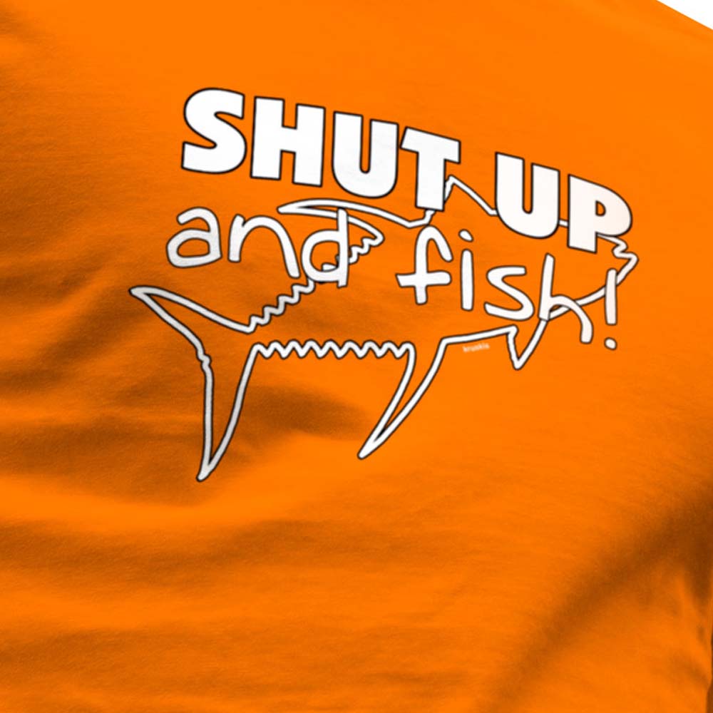 Kruskis Camiseta de manga curta Shut Up And Fish