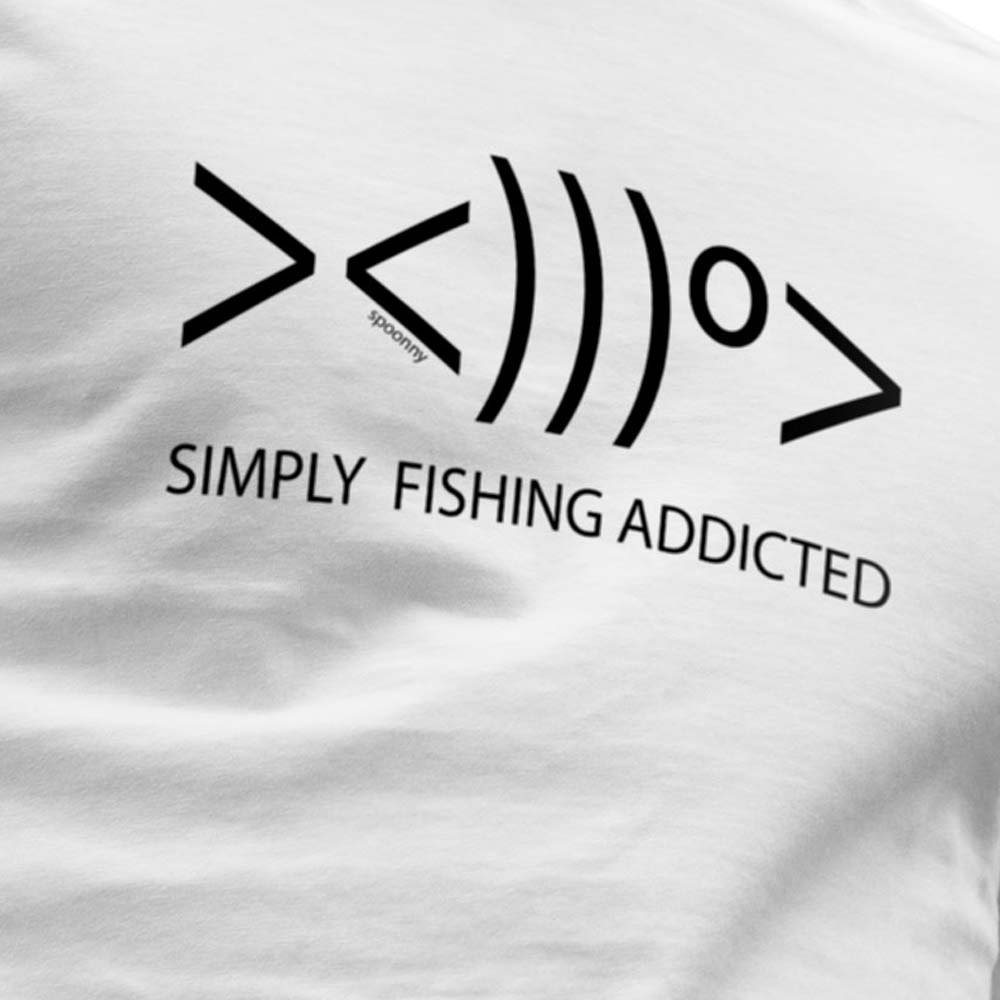 Kruskis Lyhythihainen T-paita Simply Fishing Addicted