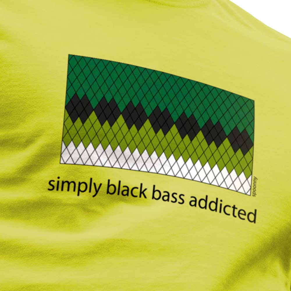 Kruskis Kortermet T-skjorte Simply Black Bass Addicted