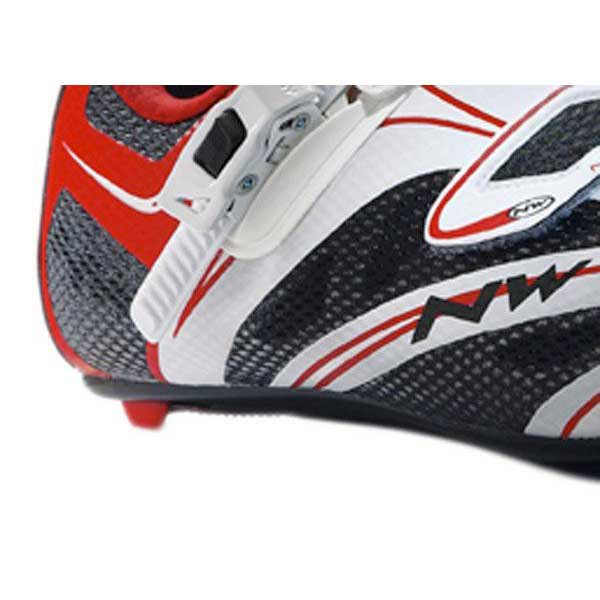 new Northwave Sonic SRS road cycling shoes black white 45.5 carbon reinf sole 