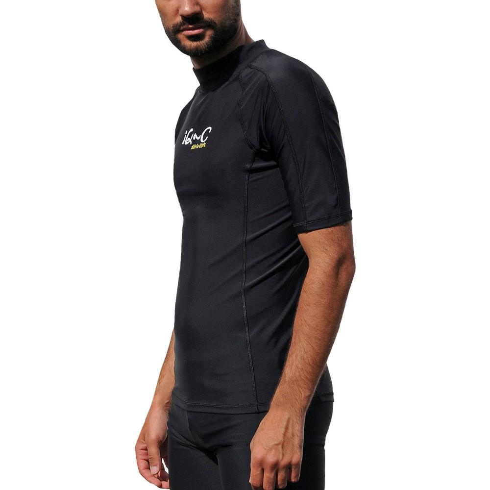Short Sleeve Men iQ-Company UV 300 Shirt Slim Fit Wave 