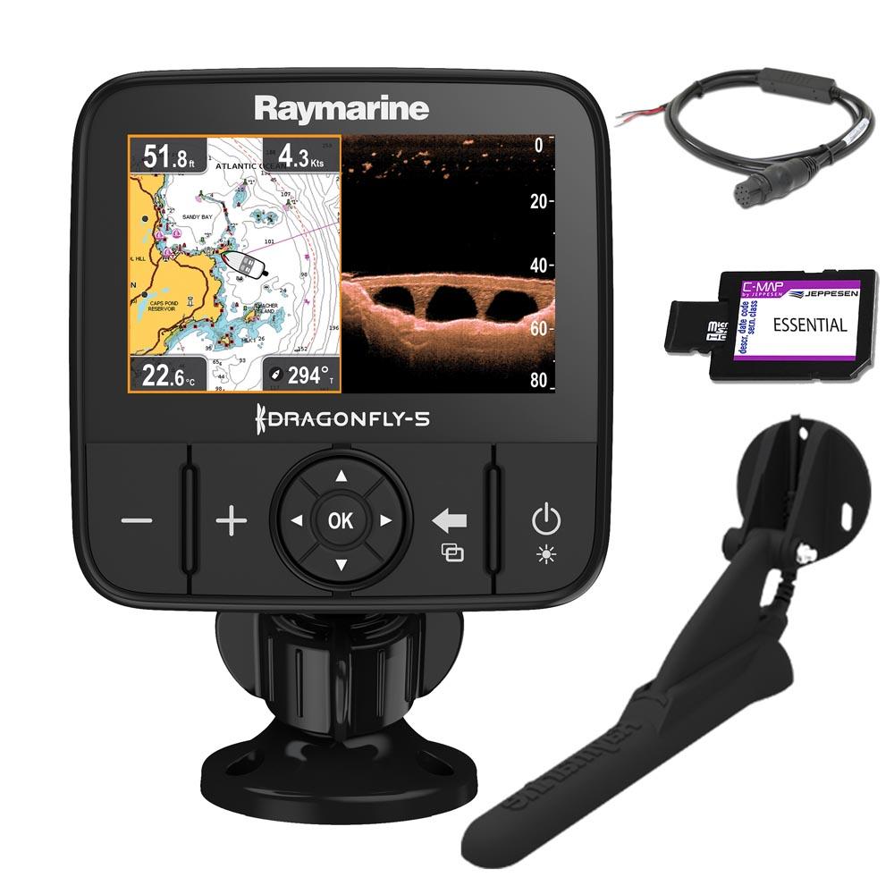 raymarine-dragonfly-5-pro-chirp-c-map-with-transducer-and-chart