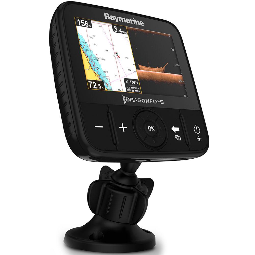 Raymarine Dragonfly 5 PRO CHIRP C-Map With Transducer And Chart