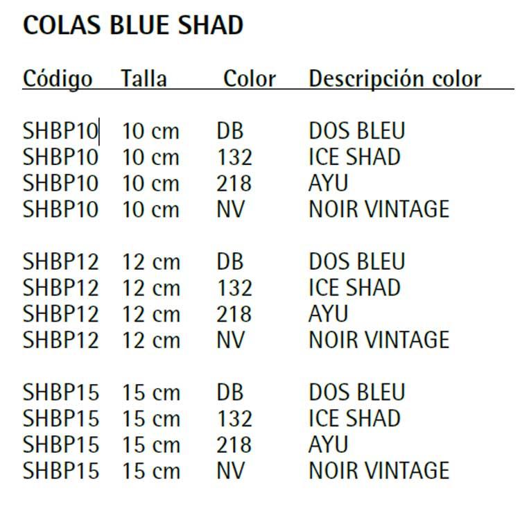 Flashmer Blue Shad Körper 100 mm 8g
