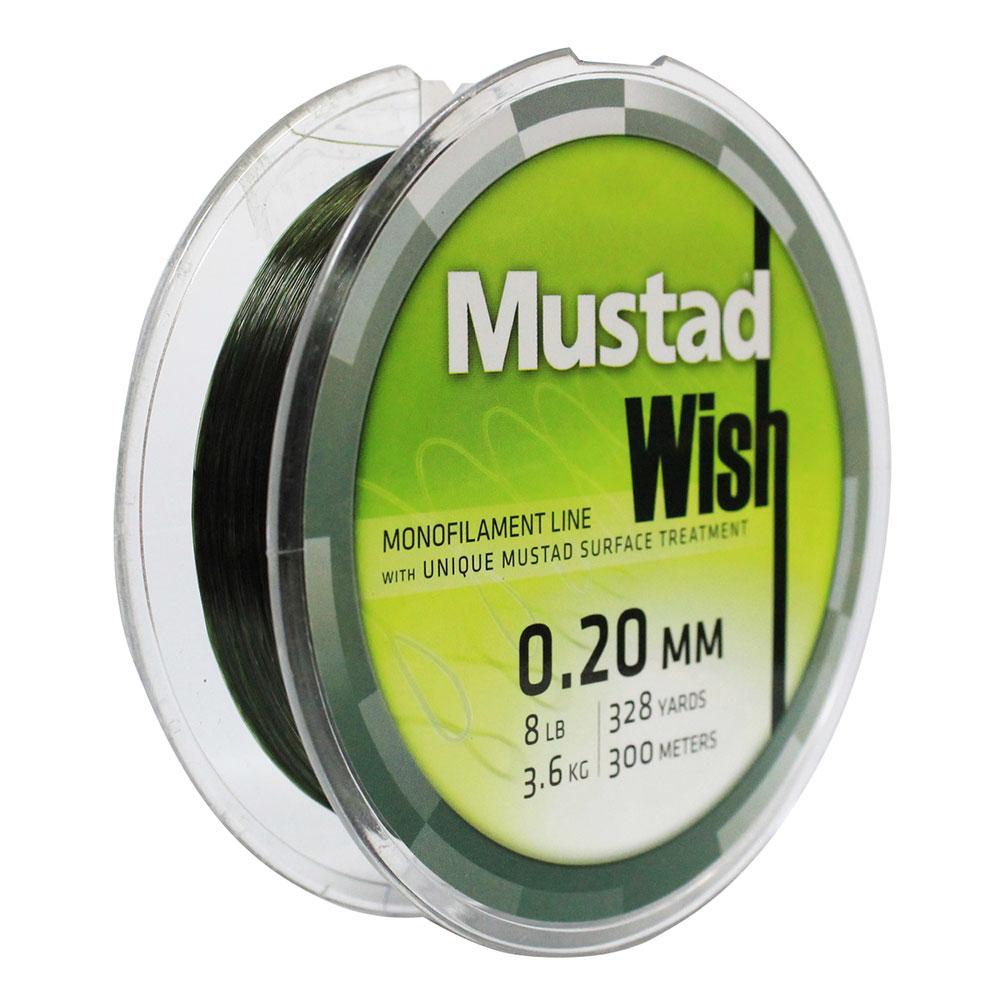 2 PK Mustad Thor Mono Fishing Line 7# Test CLEAR 300 Meters 328 Yds VALUE BUY 
