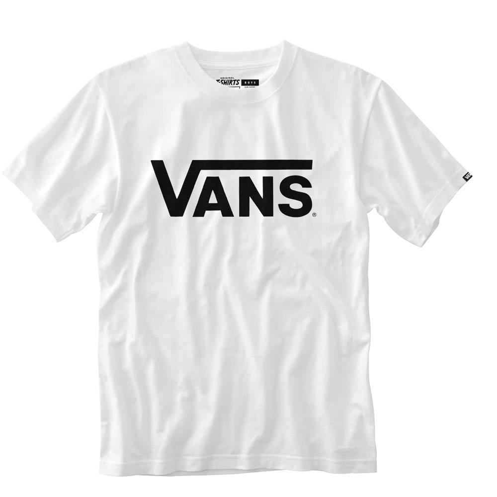 Boys Dressinn Sleeve White Vans T-Shirt | Classic Short