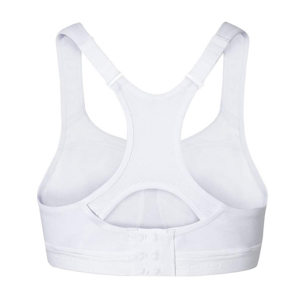 Odlo Womens High Support Ultimate Sports Bra Top White Running Breathable 