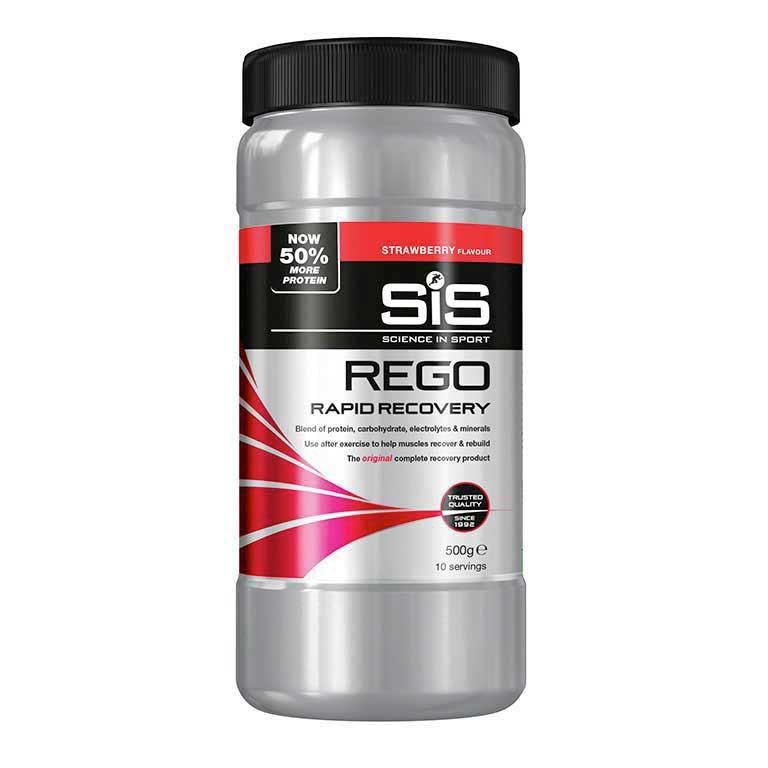 span Whitney Verstrikking SIS Rego Rapid Recovery 500g Strawberry Recovery Drink Powder, Silver |  Bikeinn