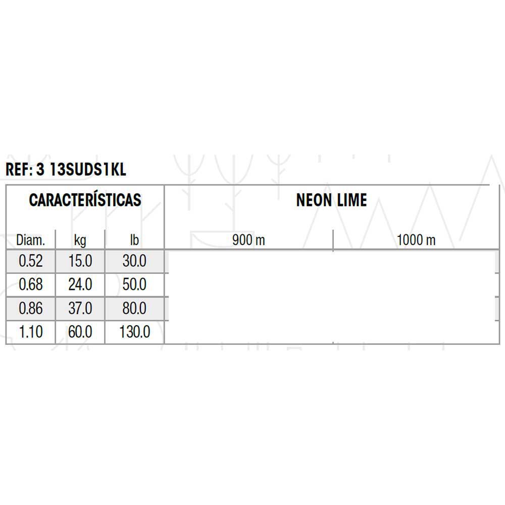 Sufix Key Lime IGFA 900 M Lijn