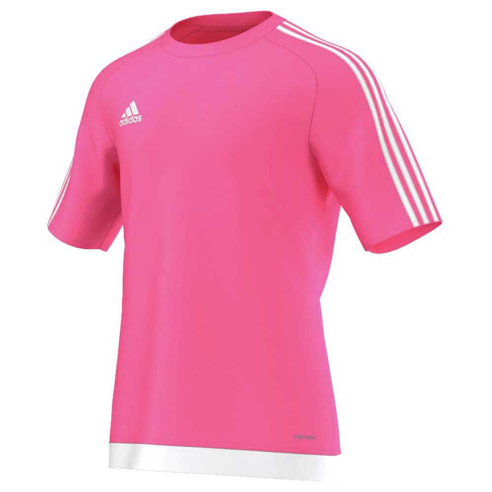 Guiño Galaxia Poner adidas Estro 15 Jersey Short Sleeve T-Shirt Pink | Goalinn