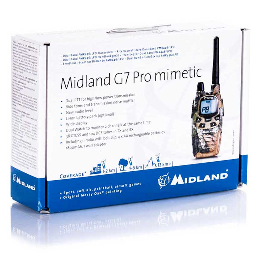 Midland Radio NRBG7 PRO Mimetic Bibanda PMR446/LPD