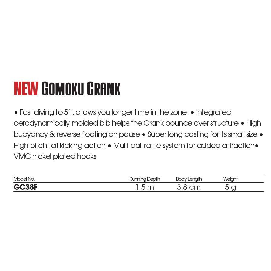 Storm Gomoku Crank Floating 38 mm 5g