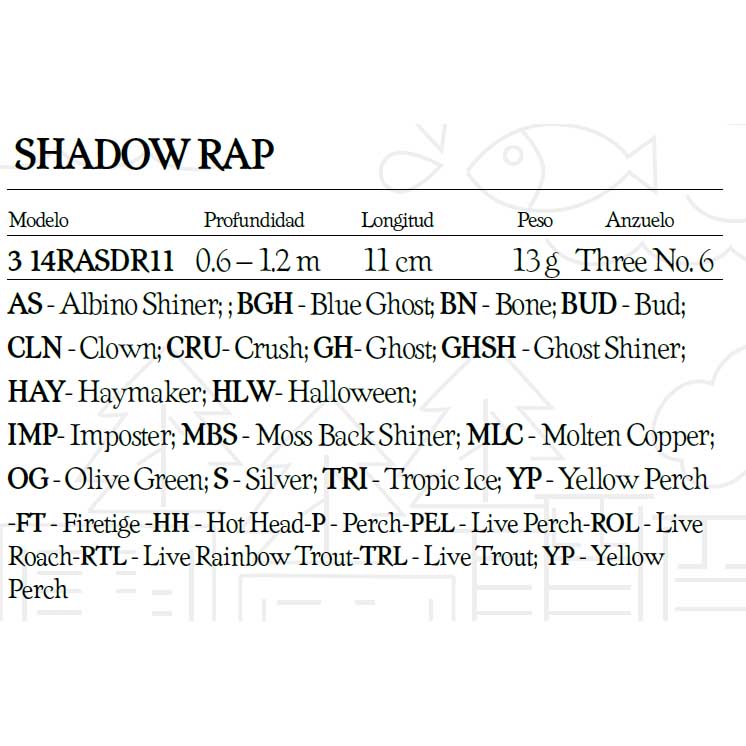 Rapala Minnow Shadow Rap 110 Mm 13g