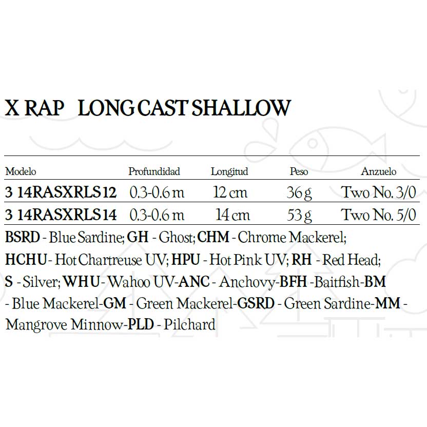 Rapala Mutu X-Rap Long Cast Shallow 120 Mm 36g