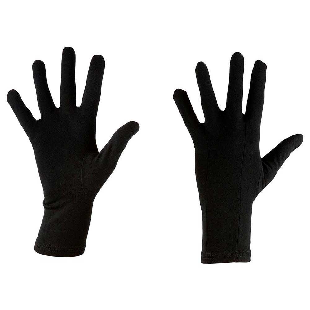 Black XL Icebreaker Merino Adult 260 Tech Glove Liner 