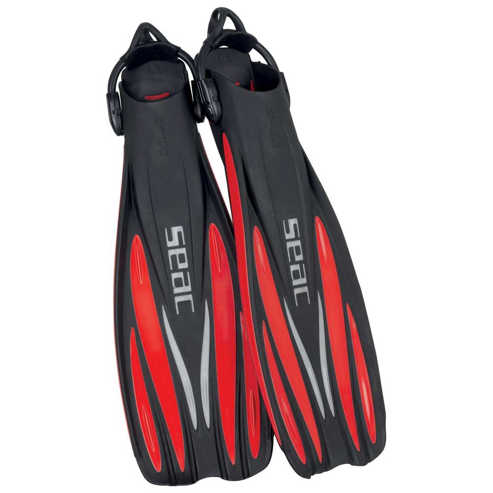 SEAC GP 100 S Professional Adjustable Diving Fins with Elastic Sling Strap 