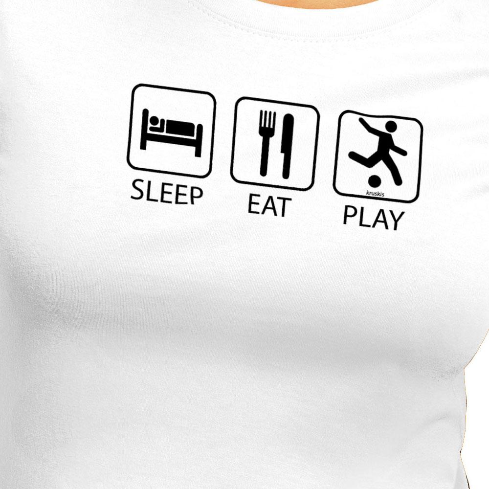 Kruskis Sleep Eat And Play Football T-shirt met korte mouwen