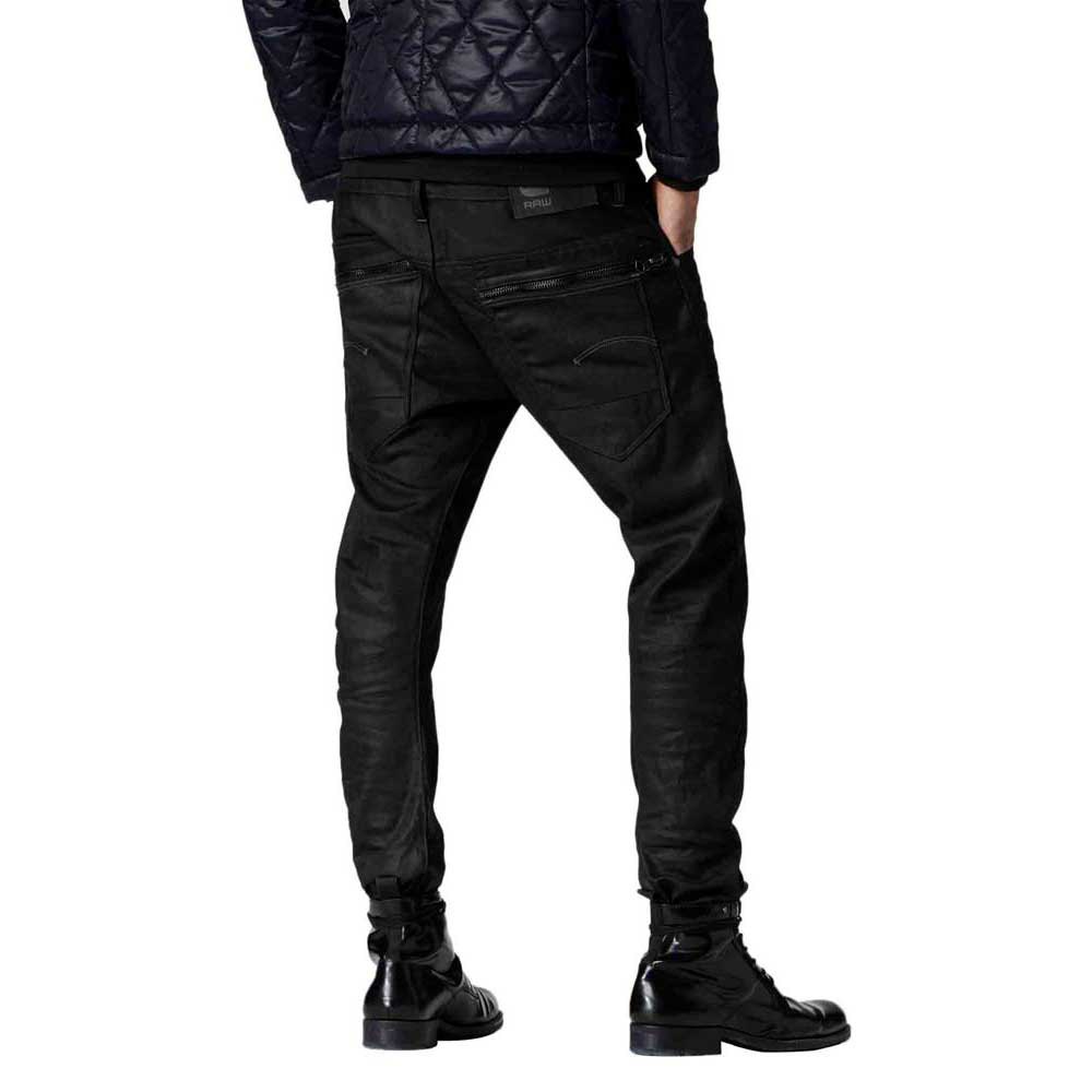 Levere Sandsynligvis søm G-Star Jeans Arc Zip 3D Slim Sort | Dressinn Bukser