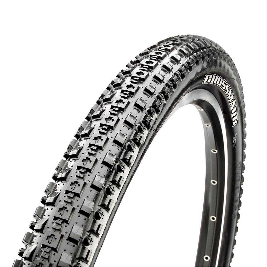 Black MTB 1 x Maxxis Crossmark MTB Tyres 26 x 2.25" 