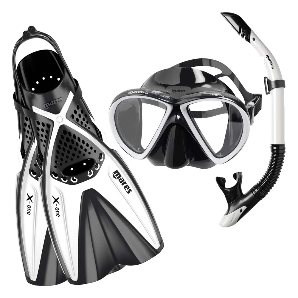 Mares X-ONE SPLIT Snorkelling FINS Flippers Light for Travel Adjustable Fit 