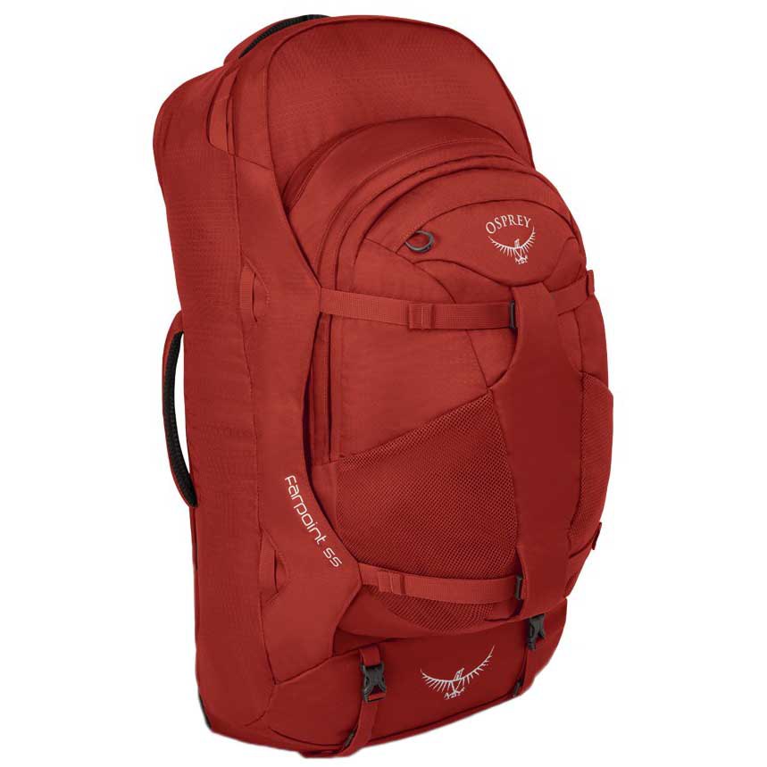 actie veer Legende Osprey Farpoint 55L Backpack Red | Trekkinn