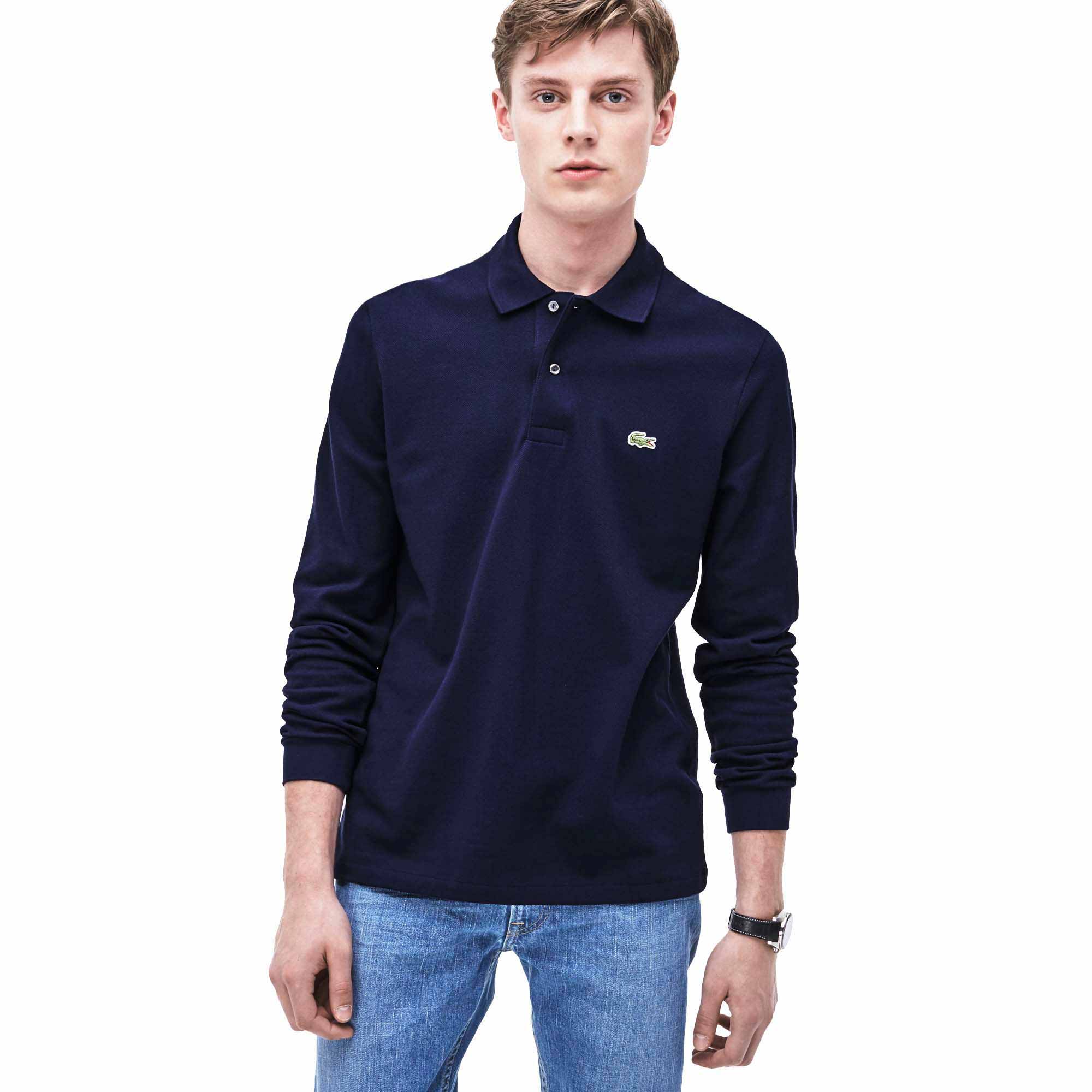 Lacoste L1312 Best Sleeve Polo Shirt Blue | Smashinn