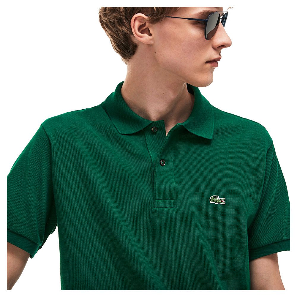 Lacoste Mens Short Sleeve Ribbed Collar Durable Polo Shirt 37% OFF RRP 