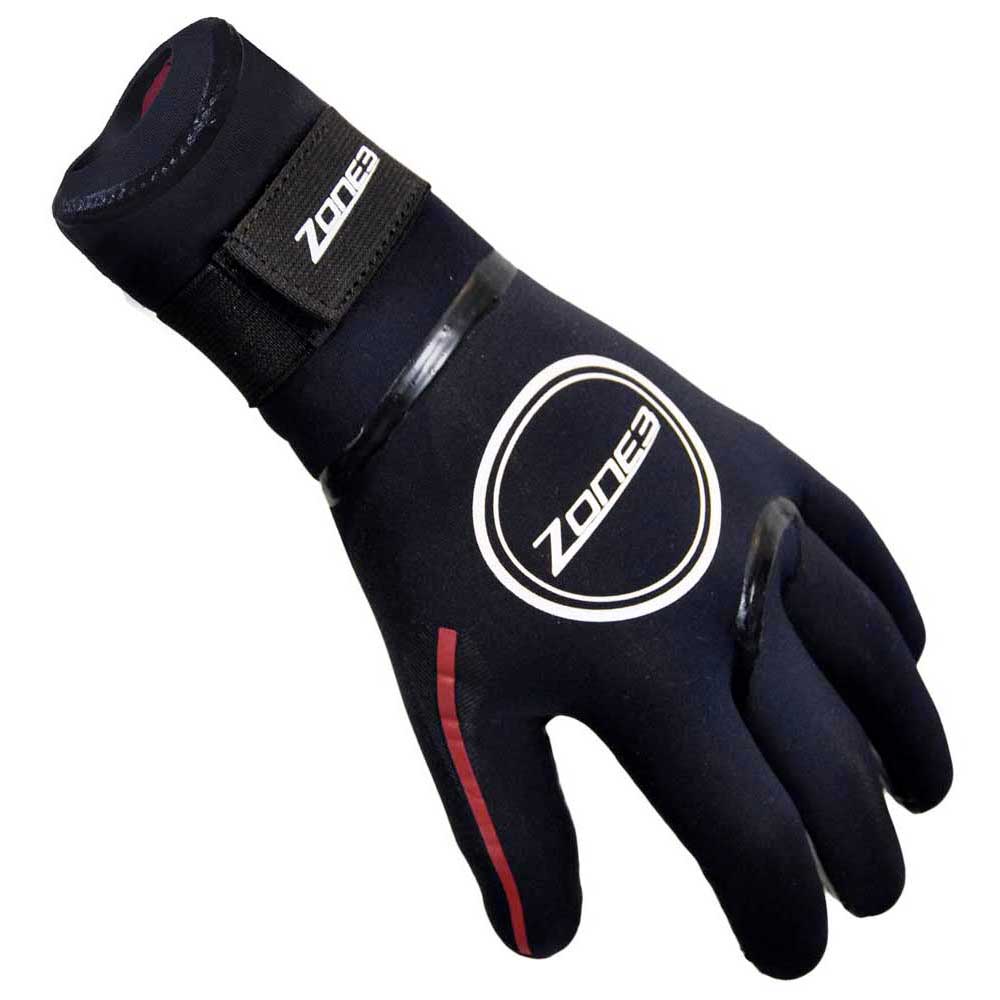 Black Zone3 Neoprene Swim Gloves 
