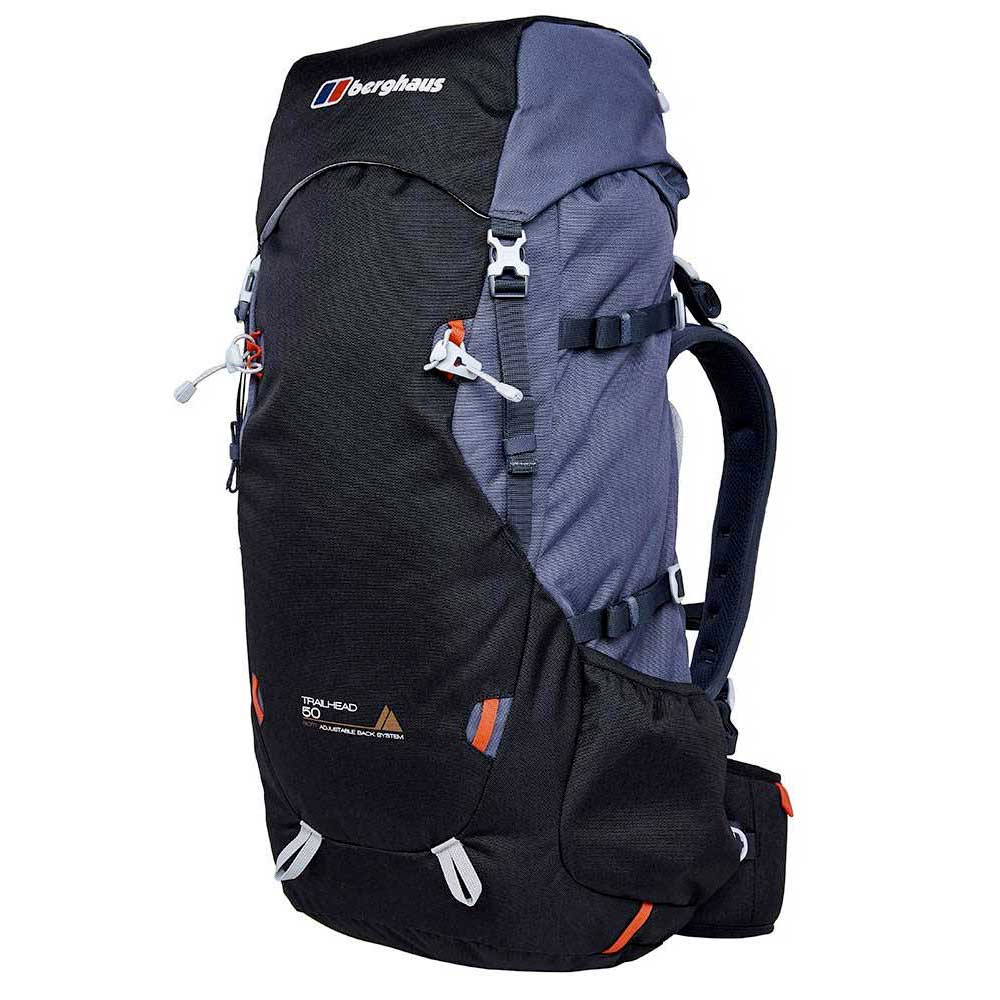 Berghaus Trailhead 50 Outdoor Hiking Backpack Rucksack Bag Black 