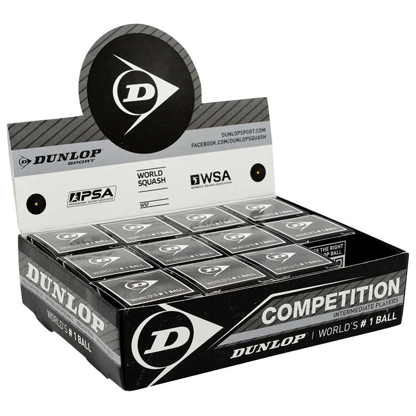3 Dunlop Competition Squash Balls
