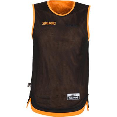 Spalding Doubleface Kids Basketball Reversible Jersey & Shorts Orange/Black 
