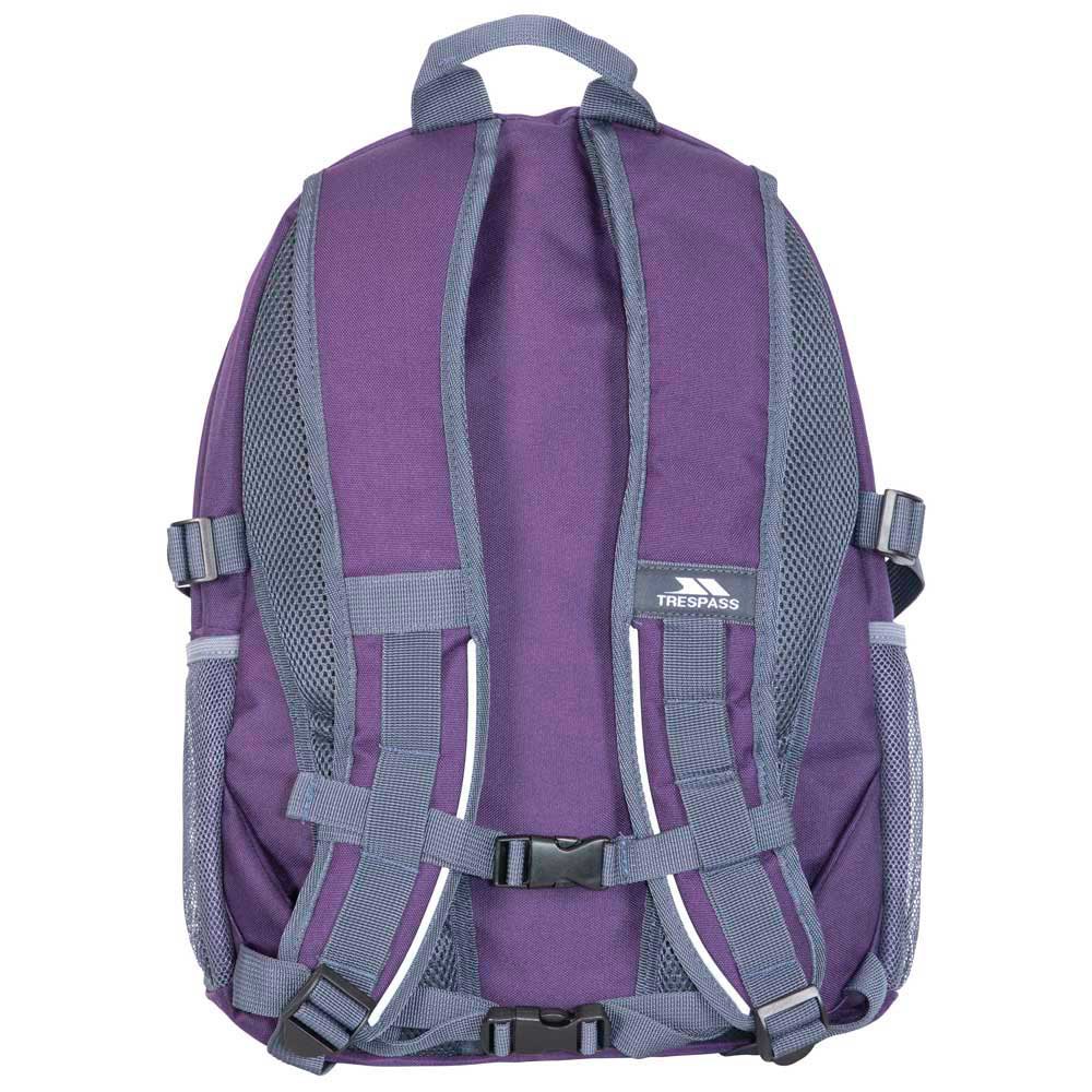Trespass Deptron 30 Litre Water Resistant Laptop Backpack in Purple & Black 