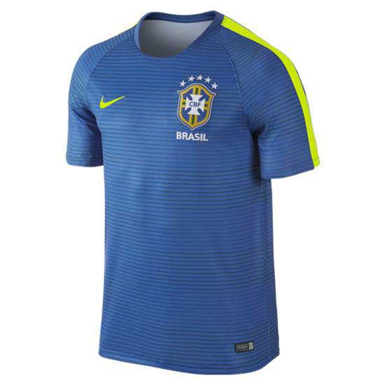 Bekentenis Kaal schraper Nike T Shirt Brasil Pre Match Flash II Training Blue | Goalinn