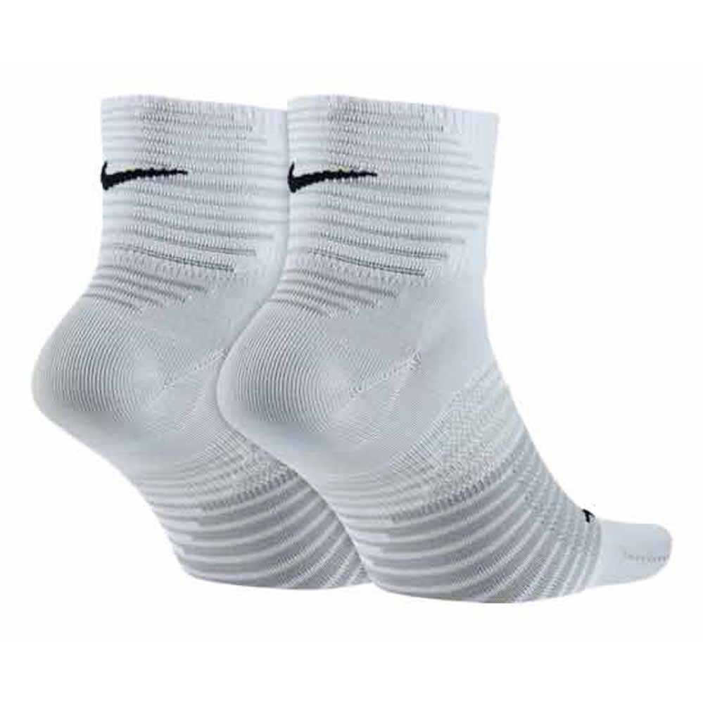 Rubin Give Hula hop Nike Running Dri-Fit Lightweight Socks 2 Pairs Hvid | Runnerinn Sokker