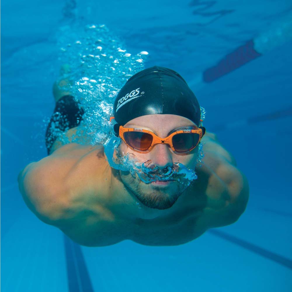 Zoggs Aqua-Flex Titanium Soft Seal Swimming Goggles with UV Protection Green 