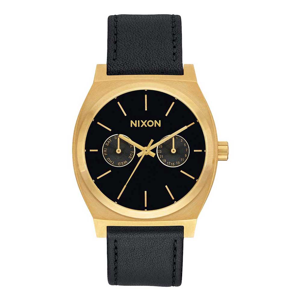 nixon-time-teller-deluxe-leather-watch