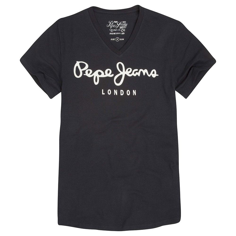 pepe-jeans-original-stretch-kurzarm-t-shirt-mit-v-ausschnitt