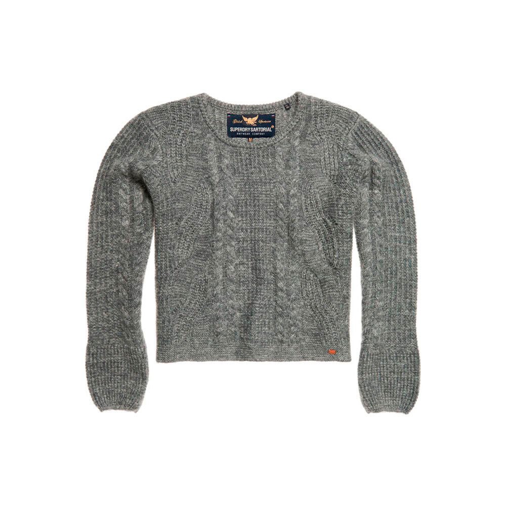 Superdry Bell Sleeve Mohair Cable Sweater