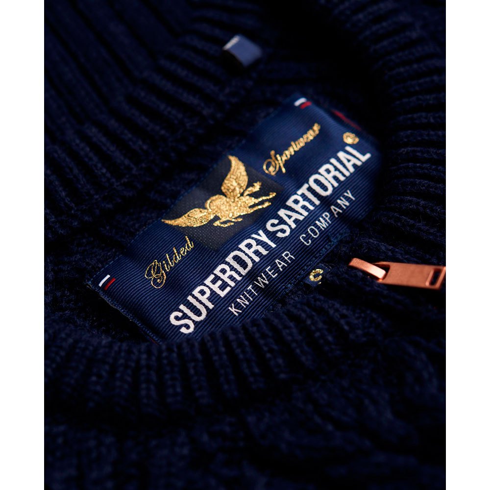 Superdry Evie Cable Bomber Jacket Knit