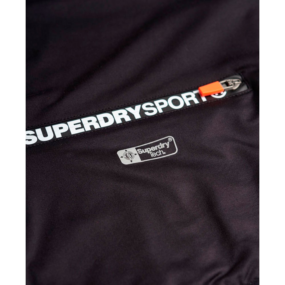 Superdry Gym Sport Running Panel Sweatshirt Met Capuchon