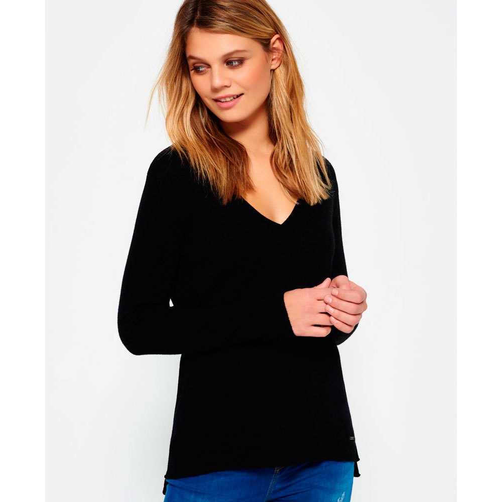 Superdry Luxe Cashmere Vee Neck Knit