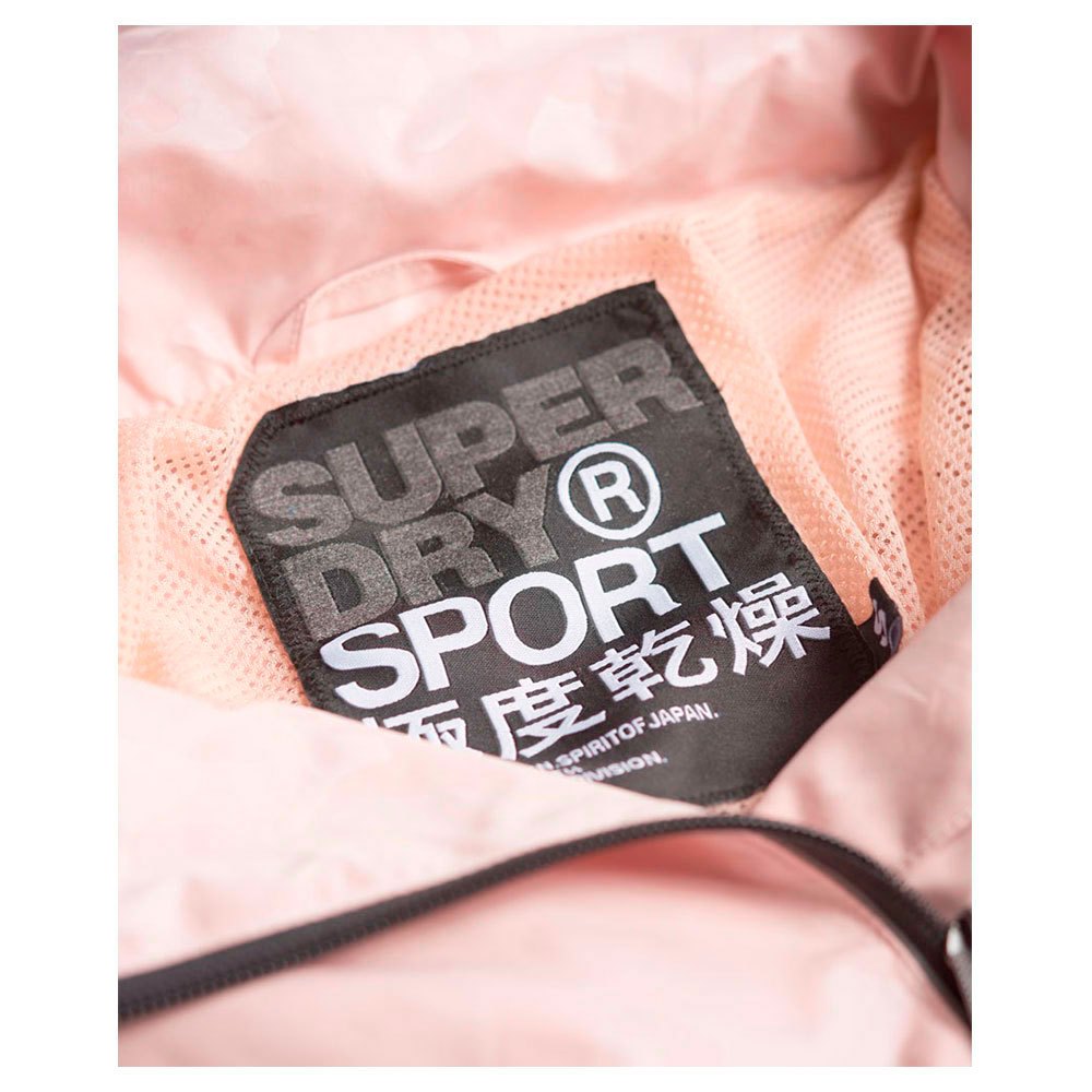 Superdry Gym Funnel Shell Jas Met Capuchon