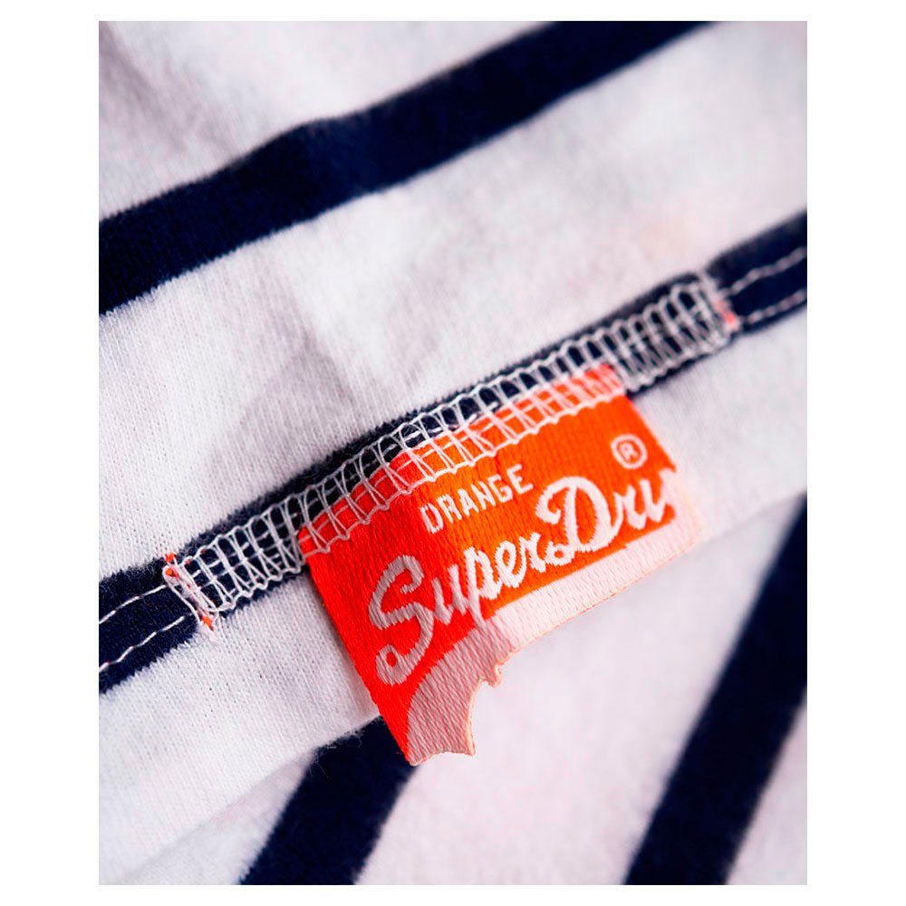 Superdry Camiseta Manga Curta Orange Label Brittany Stripe
