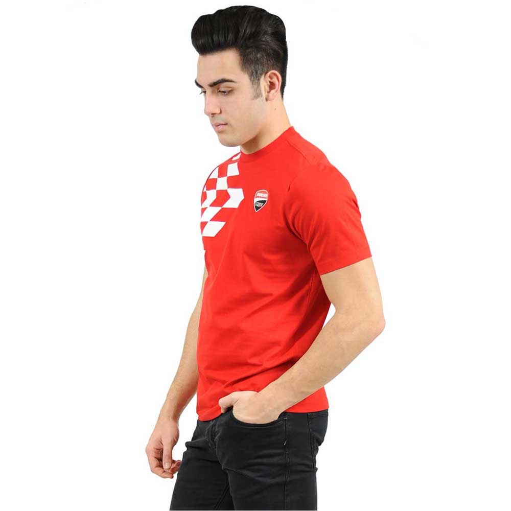 Ducati Grid Print Short Sleeve T-Shirt