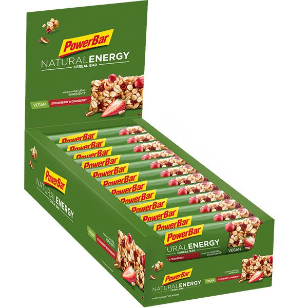 powerbar-energia-natural-40g-24-unita-fragola-e-martilli-rosso-energia-barre-scatola